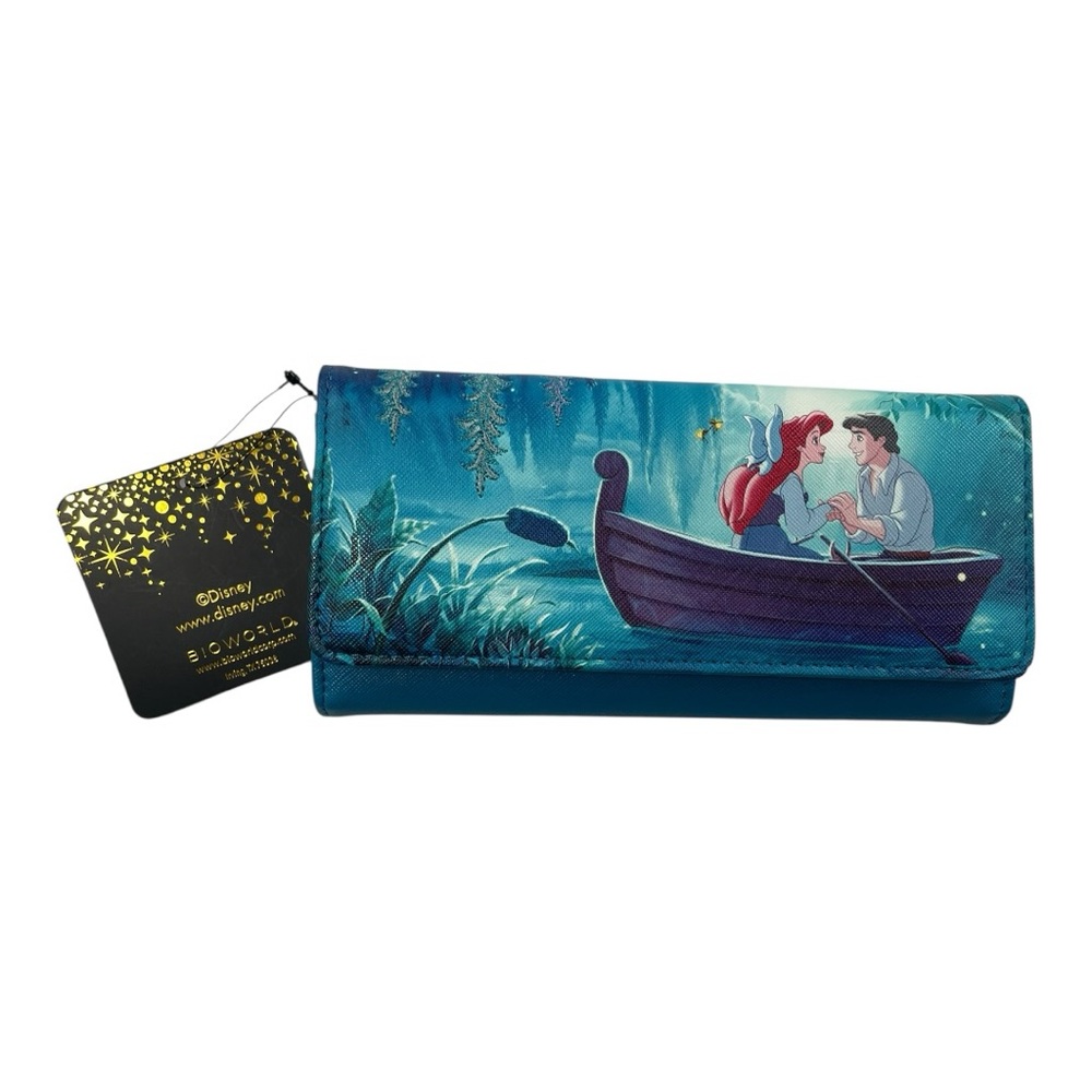 Disney Princess Bioworld Little Mermaid Backpack and Matching Wallet LED Lights - Picture 7 of 11